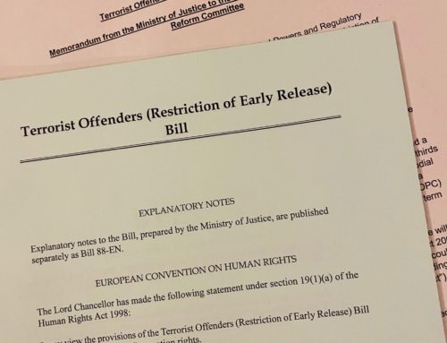 Terrorist Offenders (Restriction of Early Release) Bill